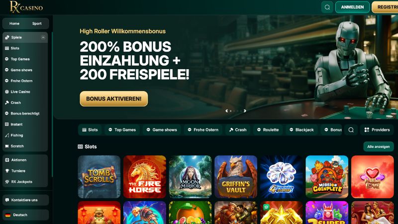 RX Casino Screenshot